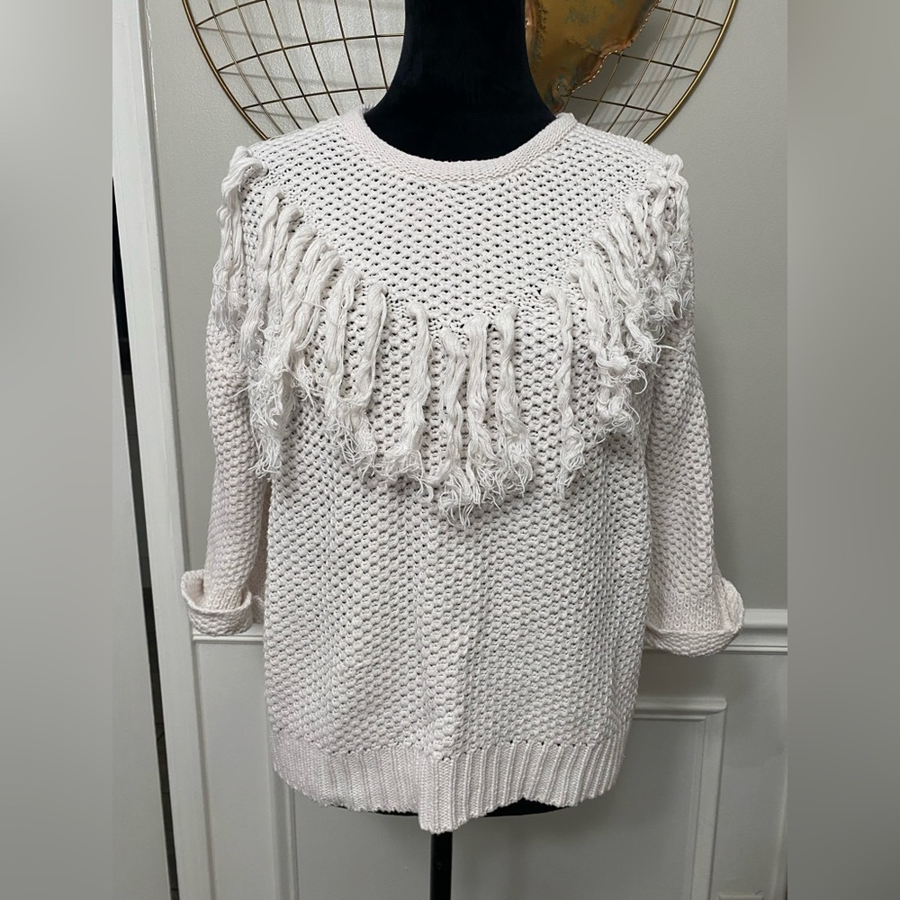 Mustard Seed | Tassel Fringe Knit Sweater